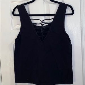 Cotton lace front top